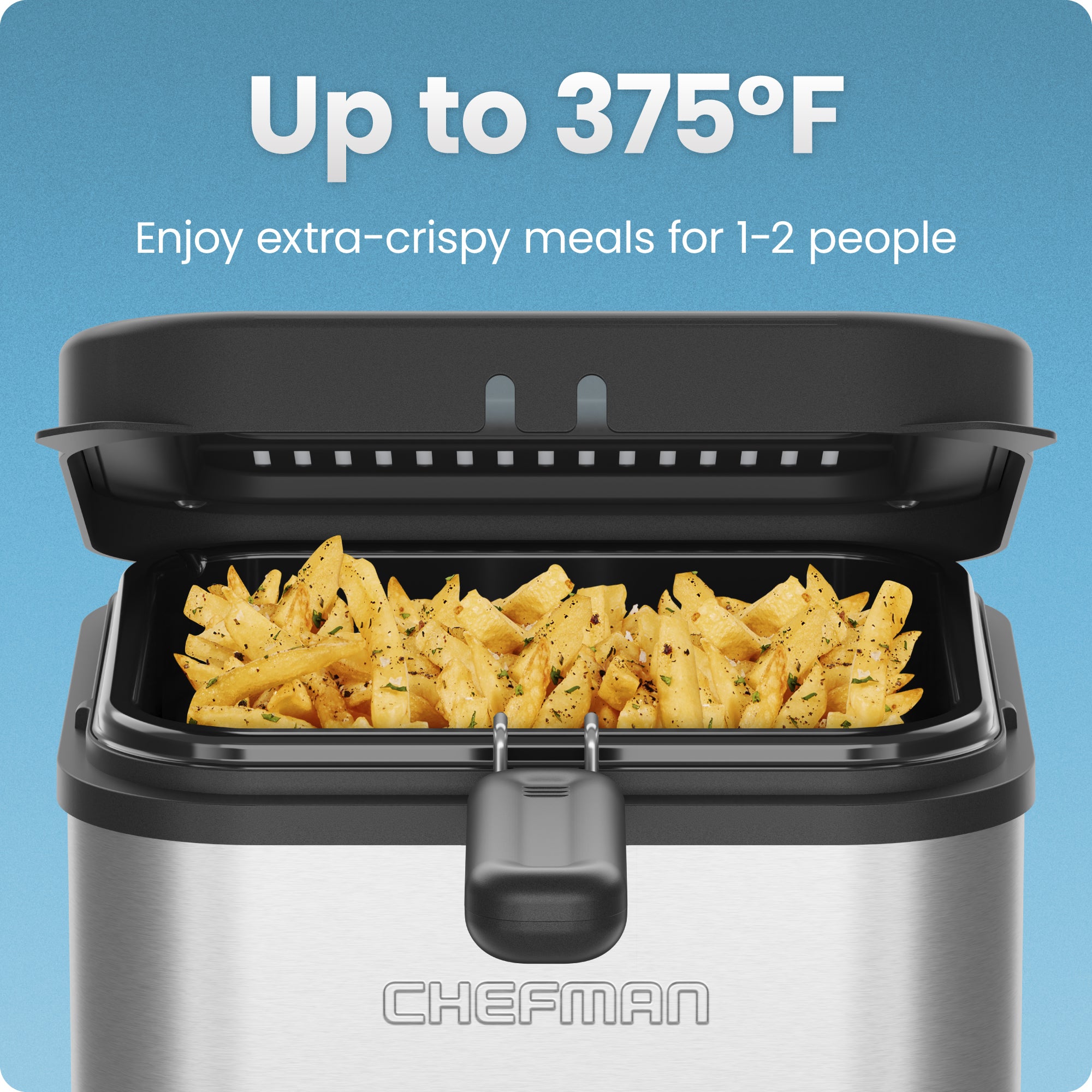 2.5 Quart Stainless Steel Deep Fryer – Chefman