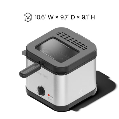2.5 Quart Stainless Steel Deep Fryer