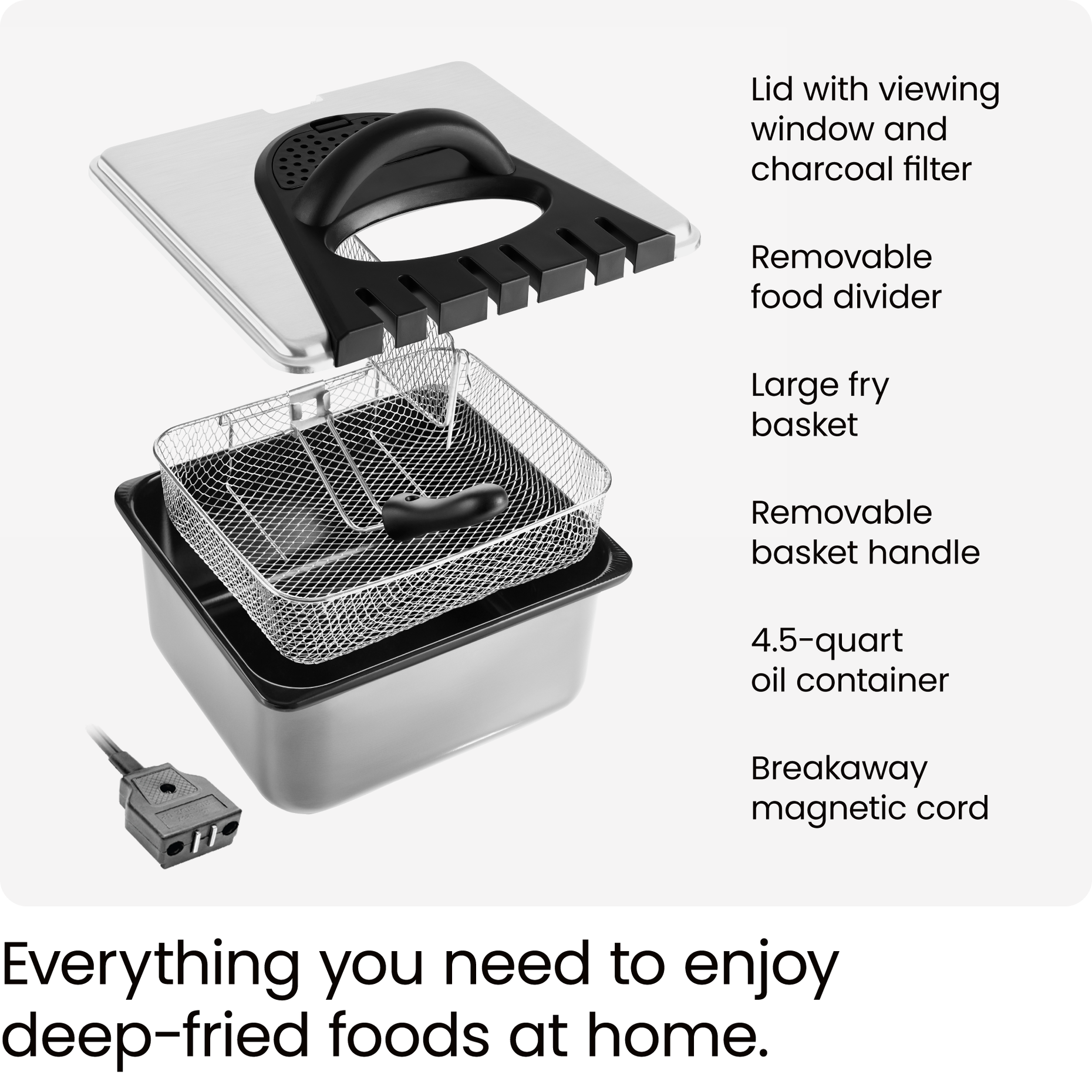 DualCook Jumbo Deep Fryer Chefman