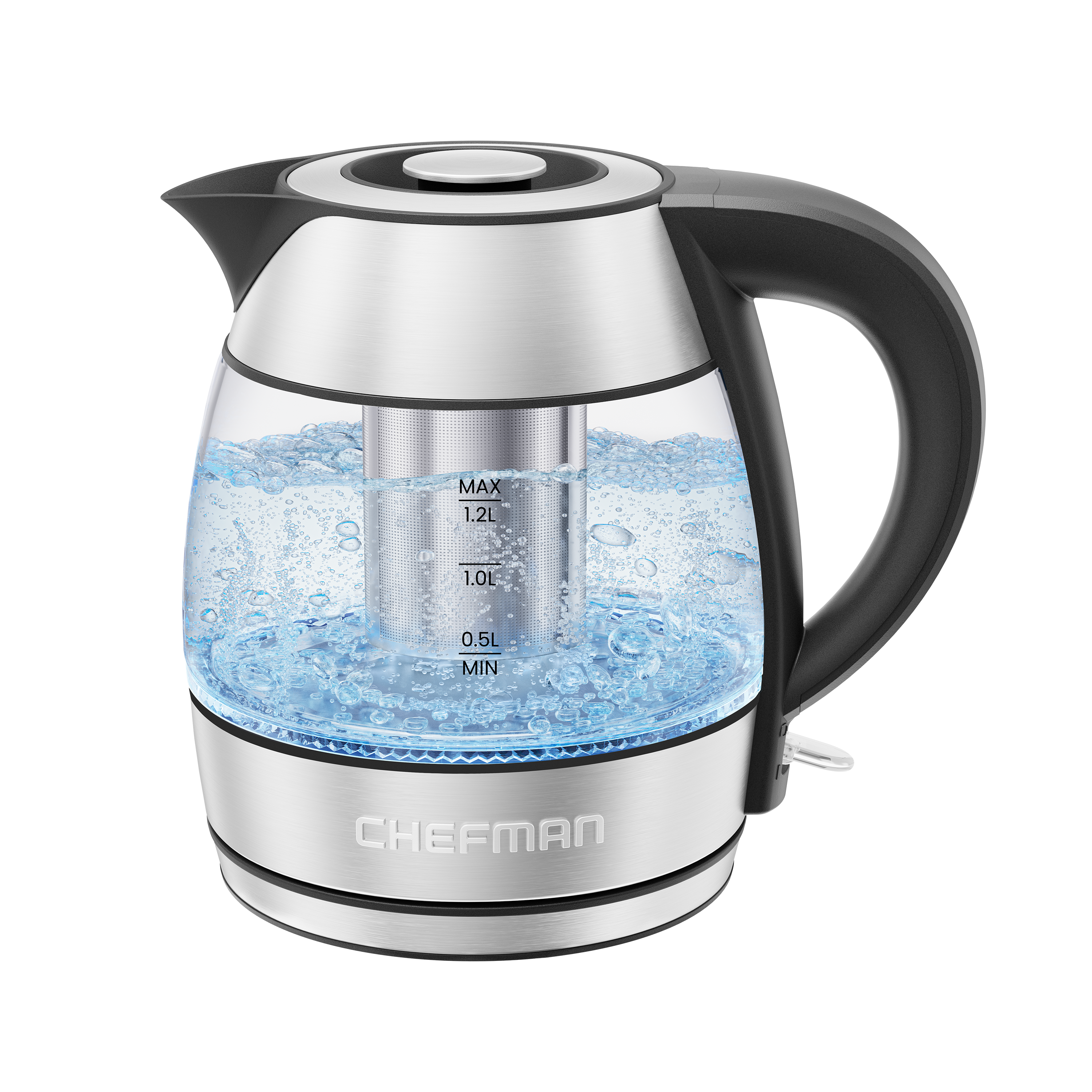 Fast-Boil 1.2L Electric Kettle with Tea Infuser