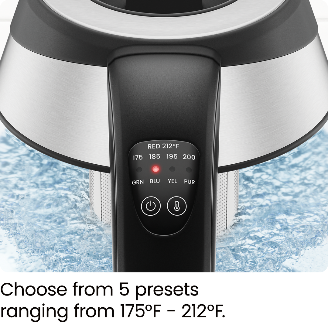 1.8Liter Cordless Glass Electric Kettle Chefman