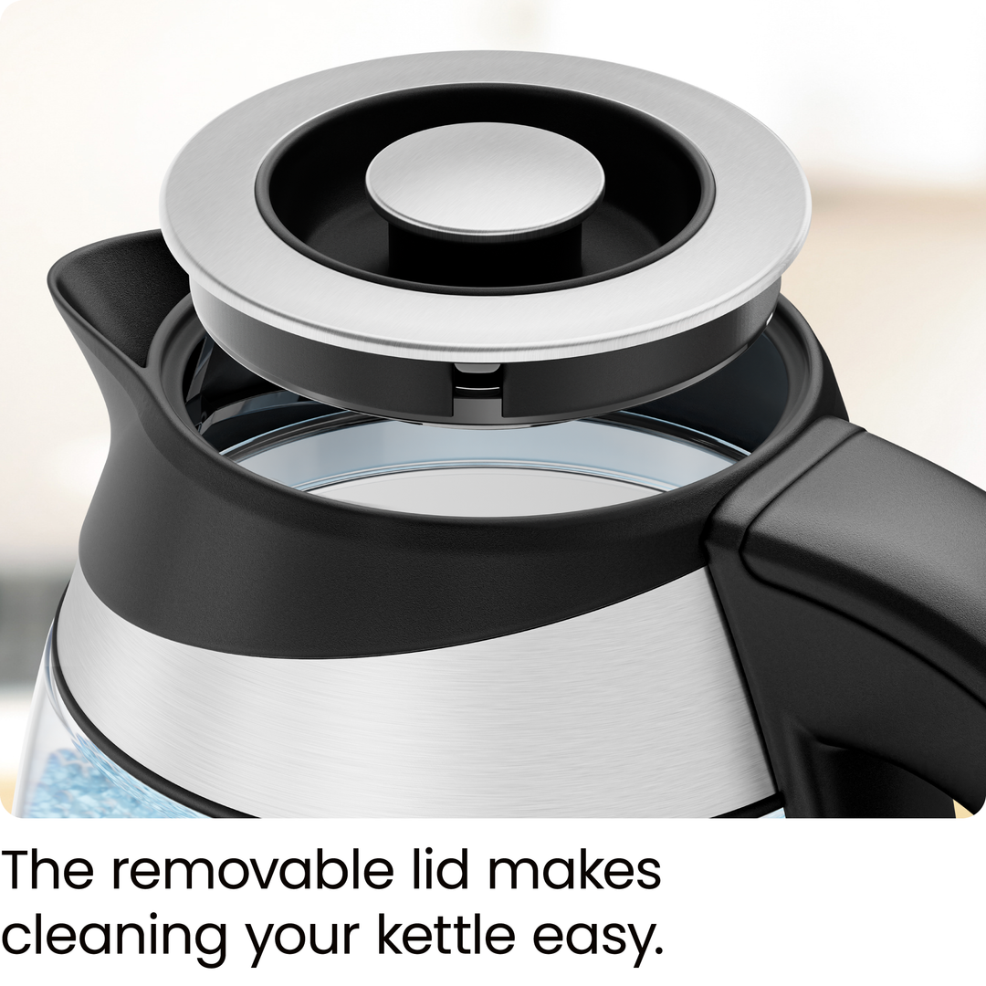 1.8Liter Cordless Glass Electric Kettle Chefman