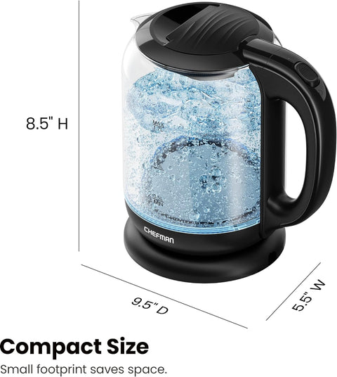 1.7-Liter Cordless Glass Electric Kettle