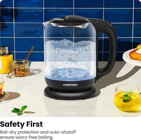 1.7-Liter Cordless Glass Electric Kettle
