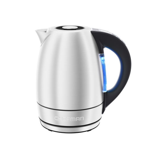 ChefGiant Cordless Electric Tea Kettle - 1.7L Hot Water Boiler Made of  Glass & Stainless Steel - Large Capacity Water Heater with Auto Shut-Off