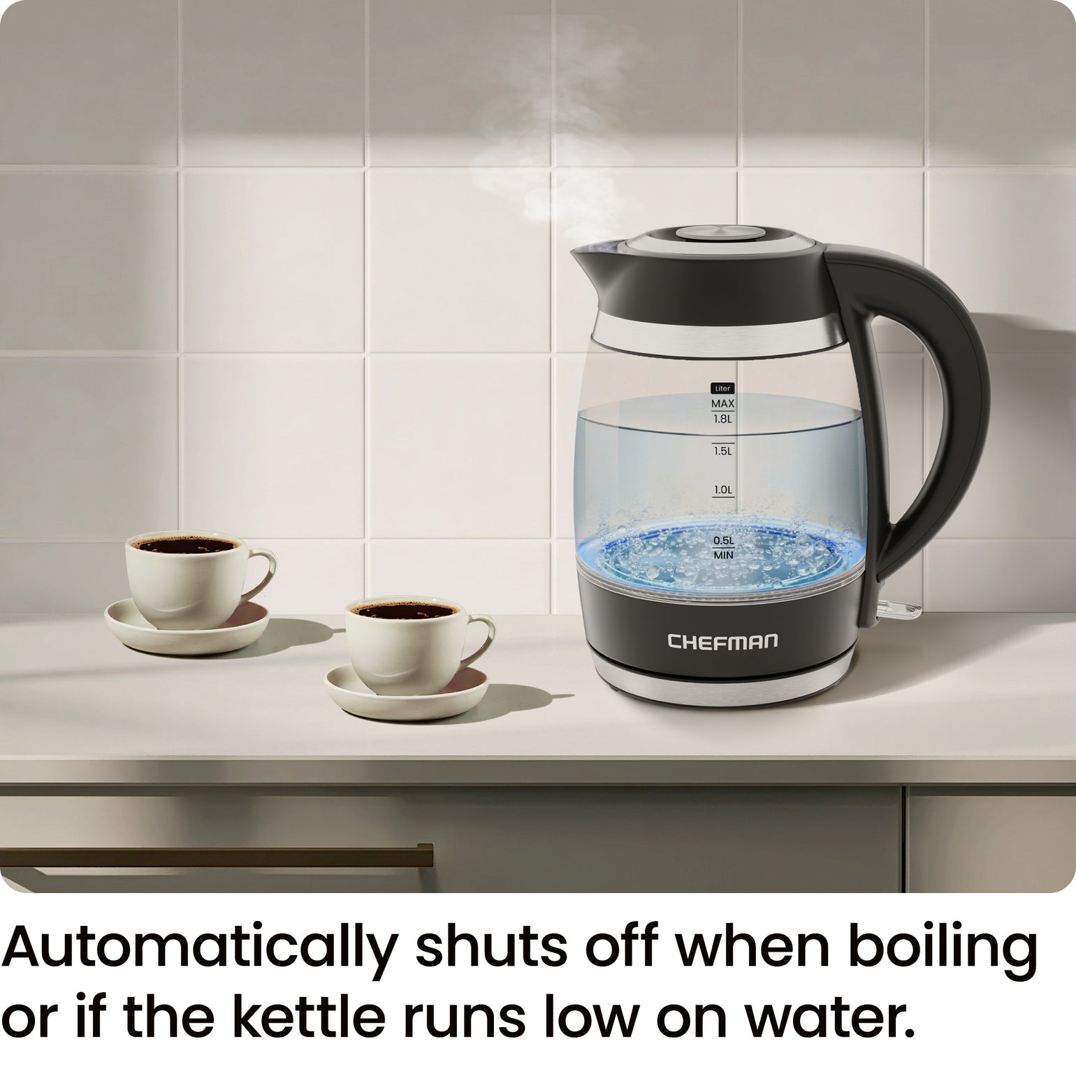 Chefman FastBoil 1.8L Electric Kettle(01)