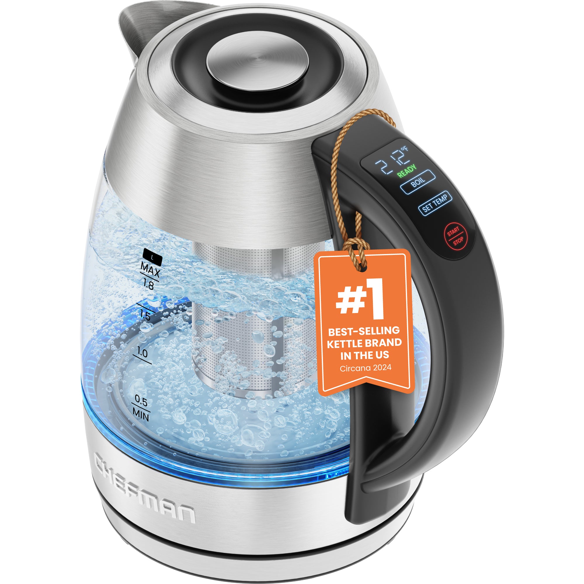 Lightning 1.8L Custom-Temp Electric Kettle