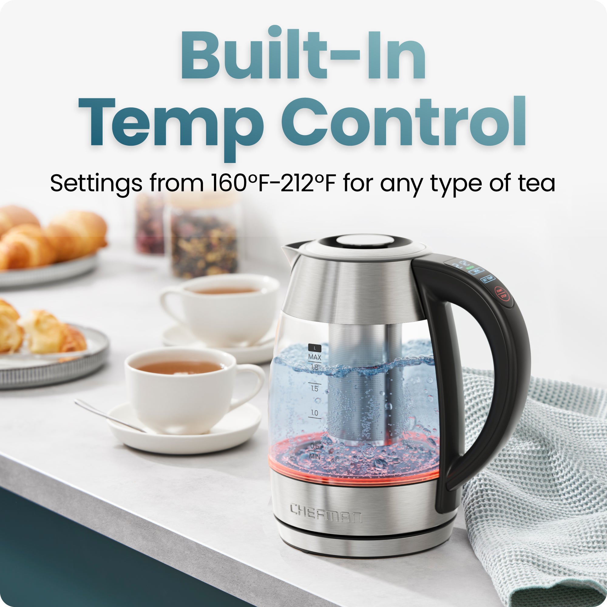 Lightning 1.8L Custom-Temp Electric Kettle