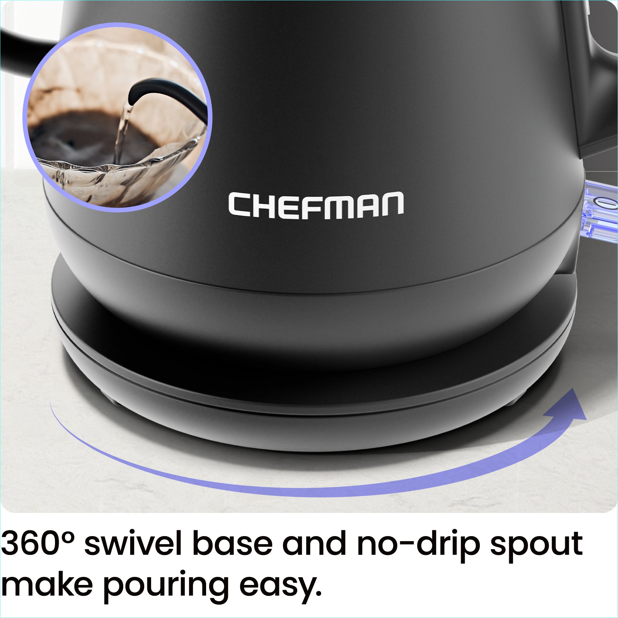 0.8L Electric Gooseneck Kettle