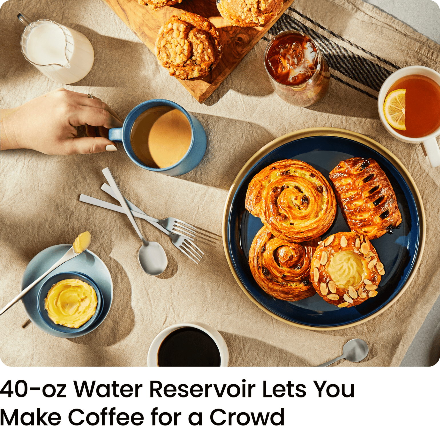 CHEFMAN Single Serve Coffee Maker KCup/Ground Compatible, 612oz Cup