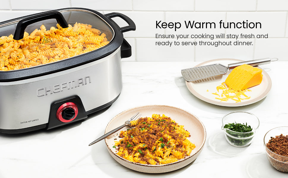 Family-Sized 6 Qt. Slow Cooker – Chefman