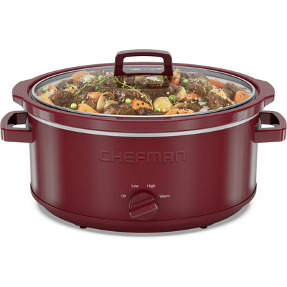 7 Qt. Slow Cooker - Red