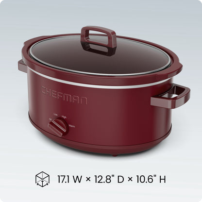 7 Qt. Slow Cooker - Red