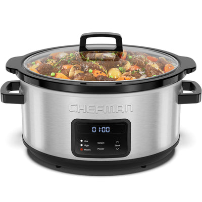 7 Quart Digital Stainless Steel Slow Cooker