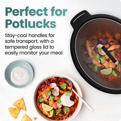 7 Quart Digital Stainless Steel Slow Cooker