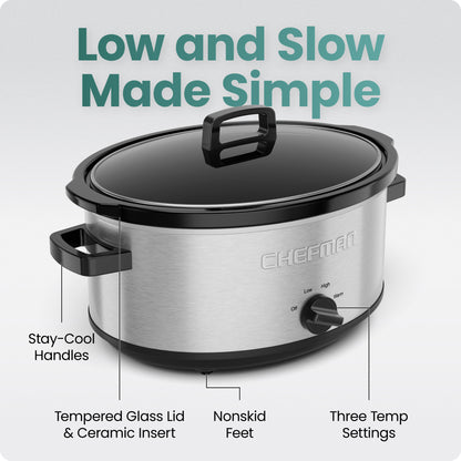 7 Quart Stainless Steel Slow Cooker