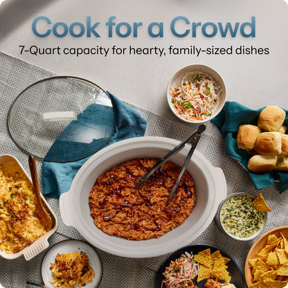 7 Qt. Slow Cooker - White