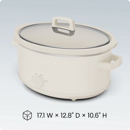 7 Qt. Slow Cooker - White