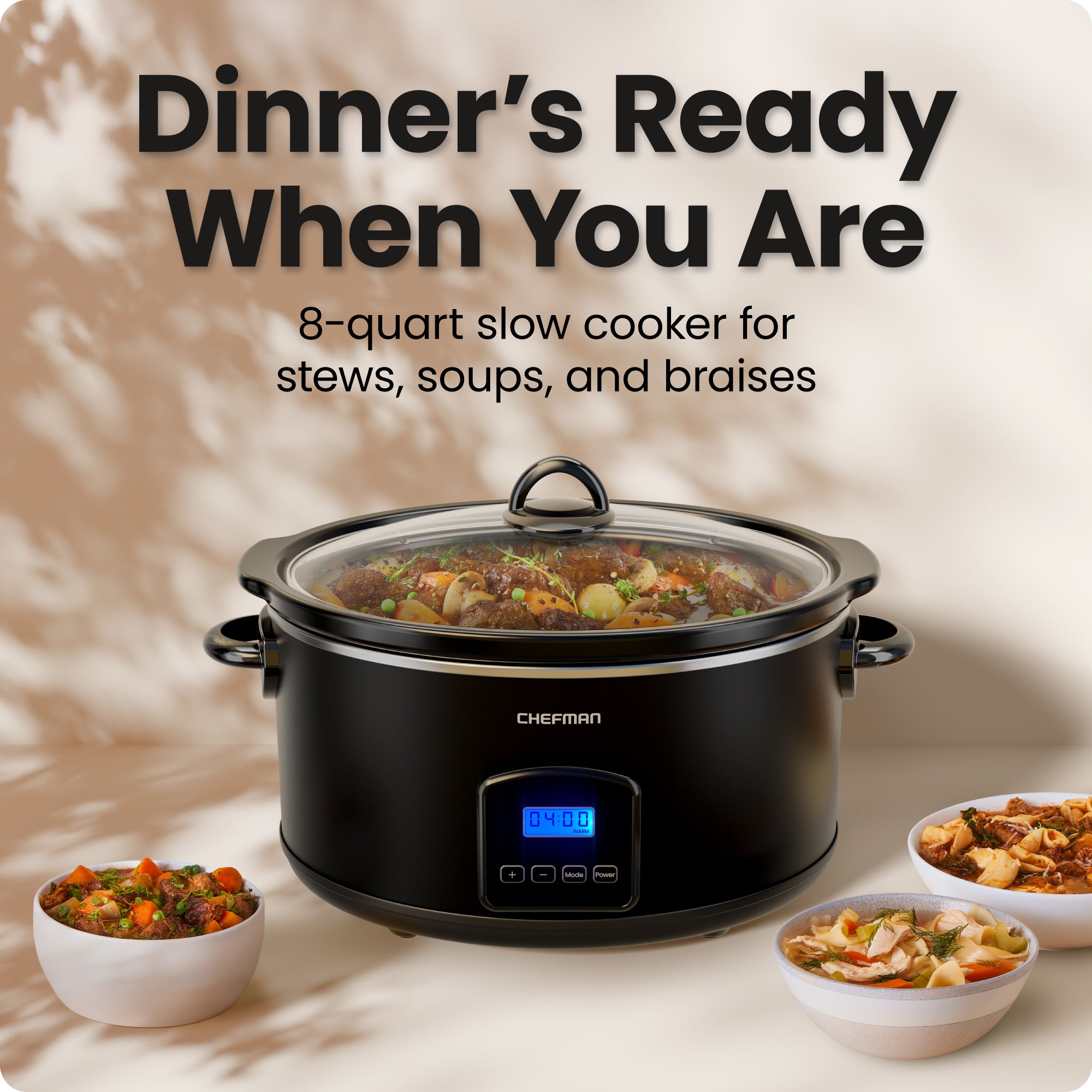 8 Qt. Digital Slow Cooker