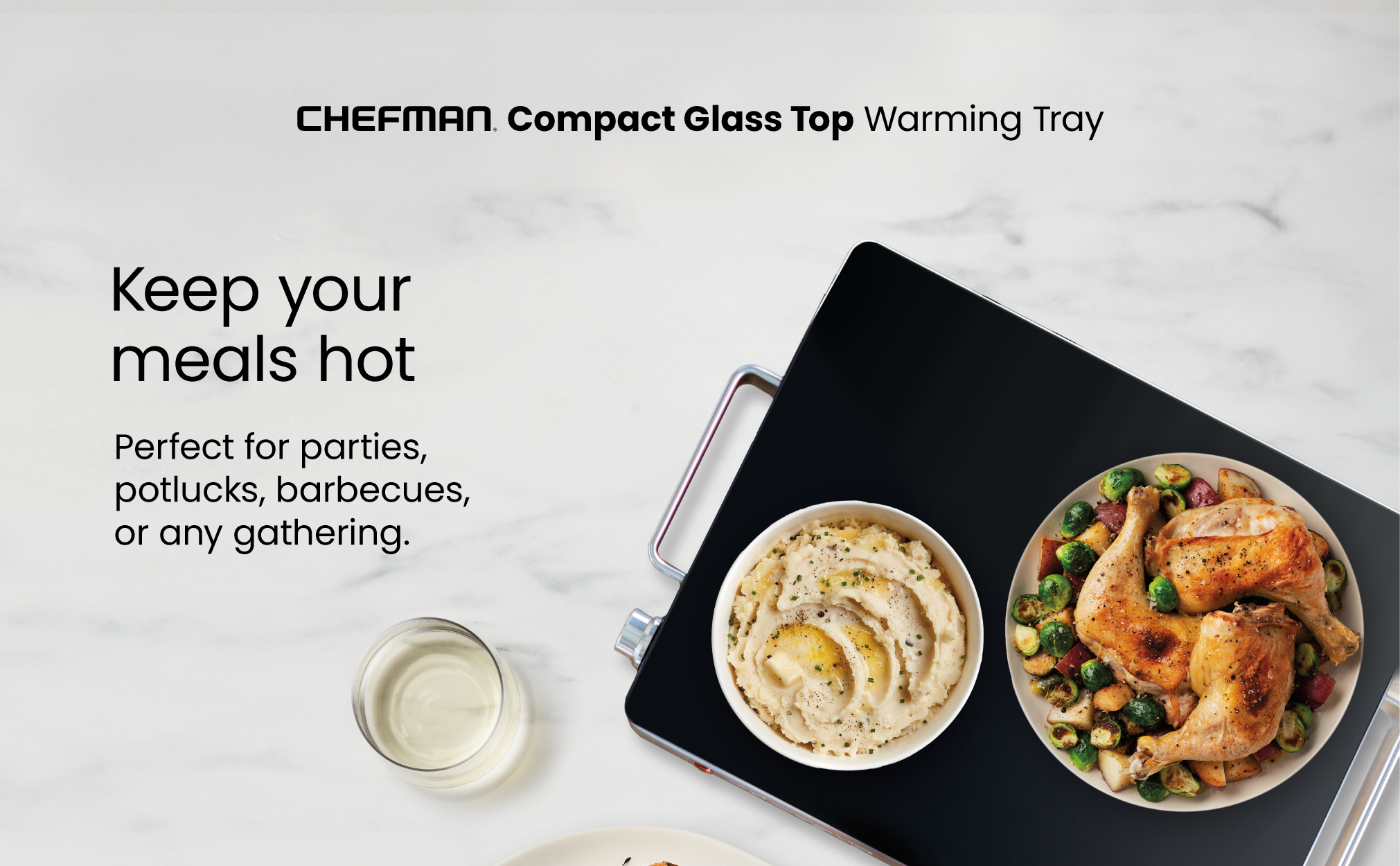 Bandeja térmica compacta de vidrio