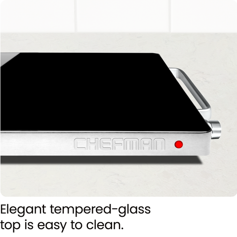 Compact Glasstop Warming Tray