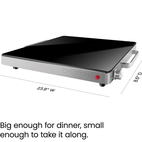 Compact Glasstop Warming Tray