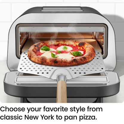 High-Heat Indoor Electric Pizza Oven 800°F (Black)