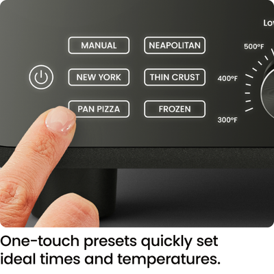 High-Heat Indoor Electric Pizza Oven 800°F - Stainless Steel