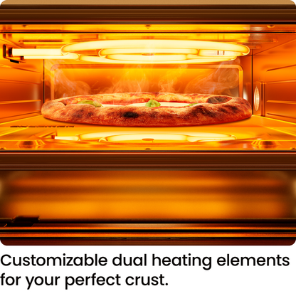 High-Heat Indoor Electric Pizza Oven 800°F (Stainless Steel)