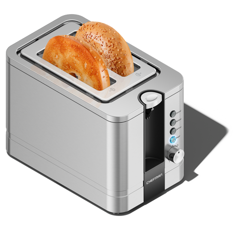 2-Slice Pop-Up Stainless Steel Toaster