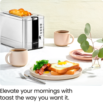 2-Slice Pop-Up Stainless-Steel Toaster