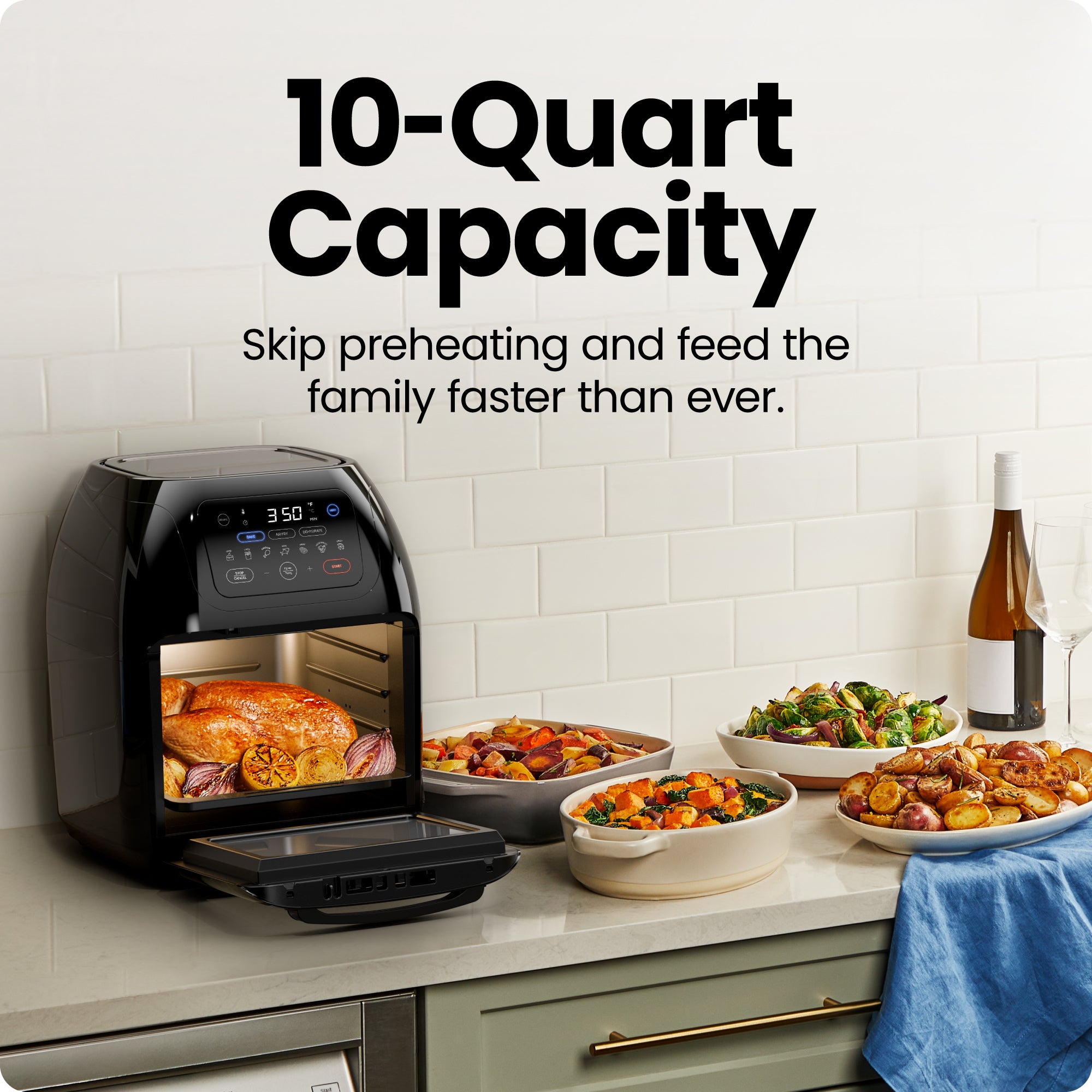 Multifunctional Digital Air Fryer - 10 Quart