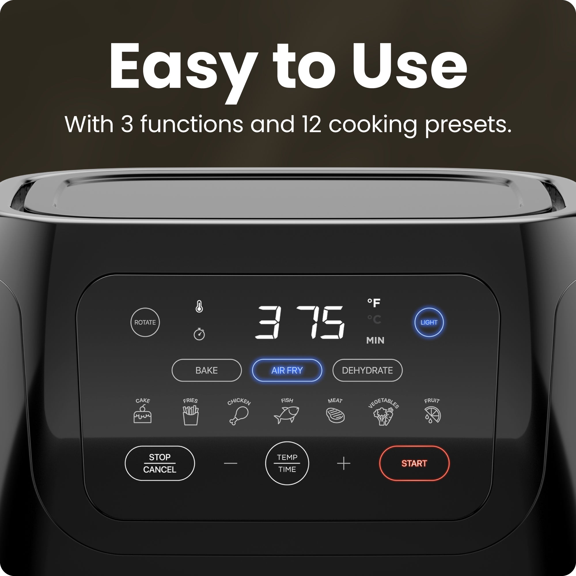 Multifunctional Digital Air Fryer - 10 Quart