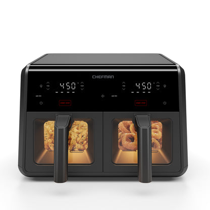 9 Qt. TurboFry Dual Basket Air Fryer with DC Motor