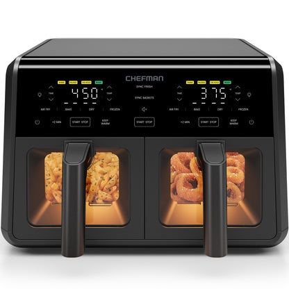 9 Qt. TurboFry Dual Basket Air Fryer with Window