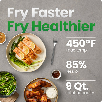 9 Qt. TurboFry® Dual Basket Air Fryer with Window