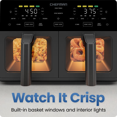9 Qt. TurboFry® Dual Basket Air Fryer with Window
