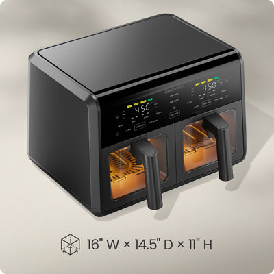 9 Qt. TurboFry® Dual Basket Air Fryer with Window