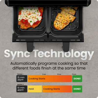 9 Qt. TurboFry® Dual Basket Air Fryer