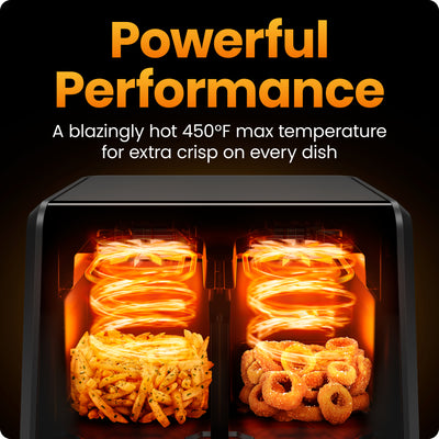 9 Qt. TurboFry® Dual Basket Air Fryer