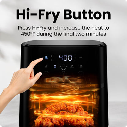 TurboFry Touch Easy-View 4-Quart Digital Air Fryer