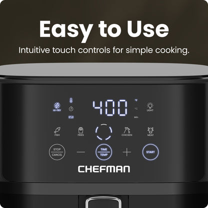 TurboFry Touch Easy-View 6-Quart Digital Air Fryer