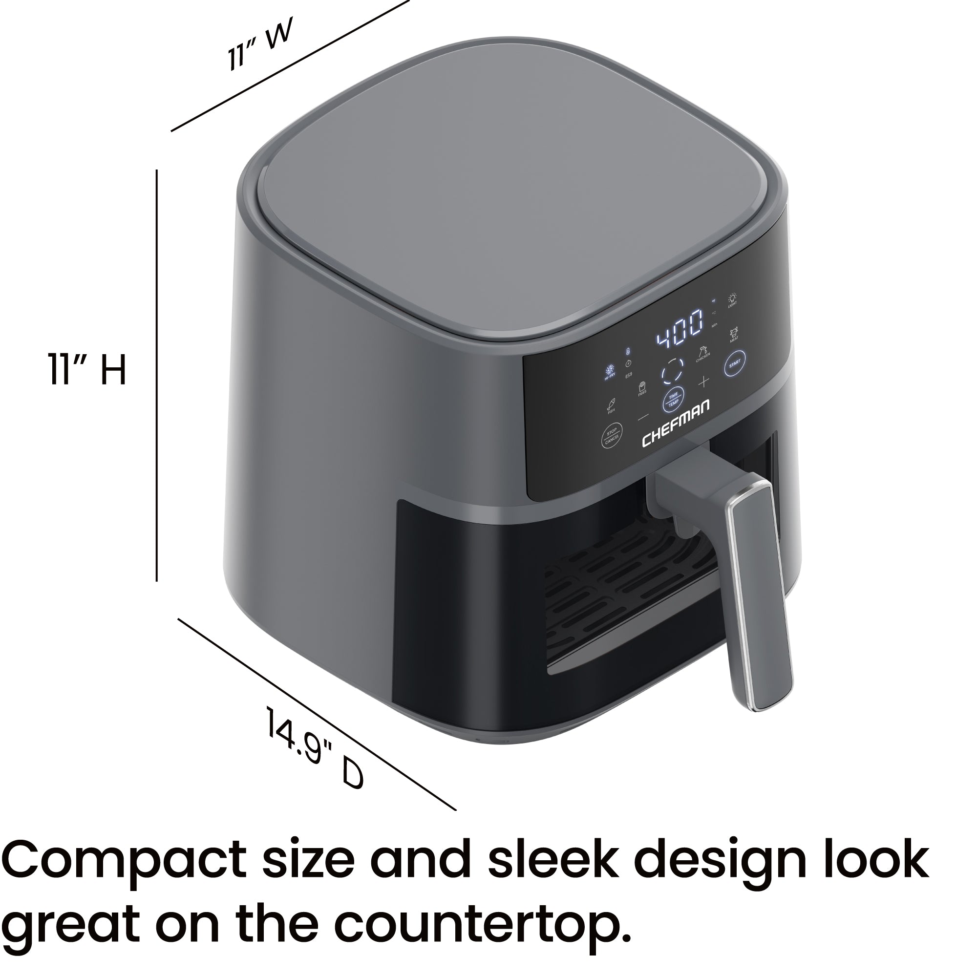 TurboFry Touch 6 Qt Easy-View Air Fryer