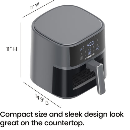 TurboFry Touch 6 Qt Easy-View Air Fryer