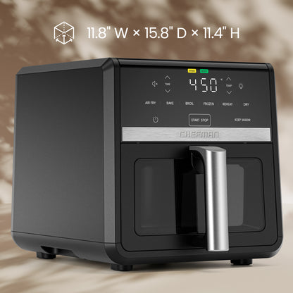 9 Qt. TurboFry 7-in-1 Air Fryer with Powerful DC Motor