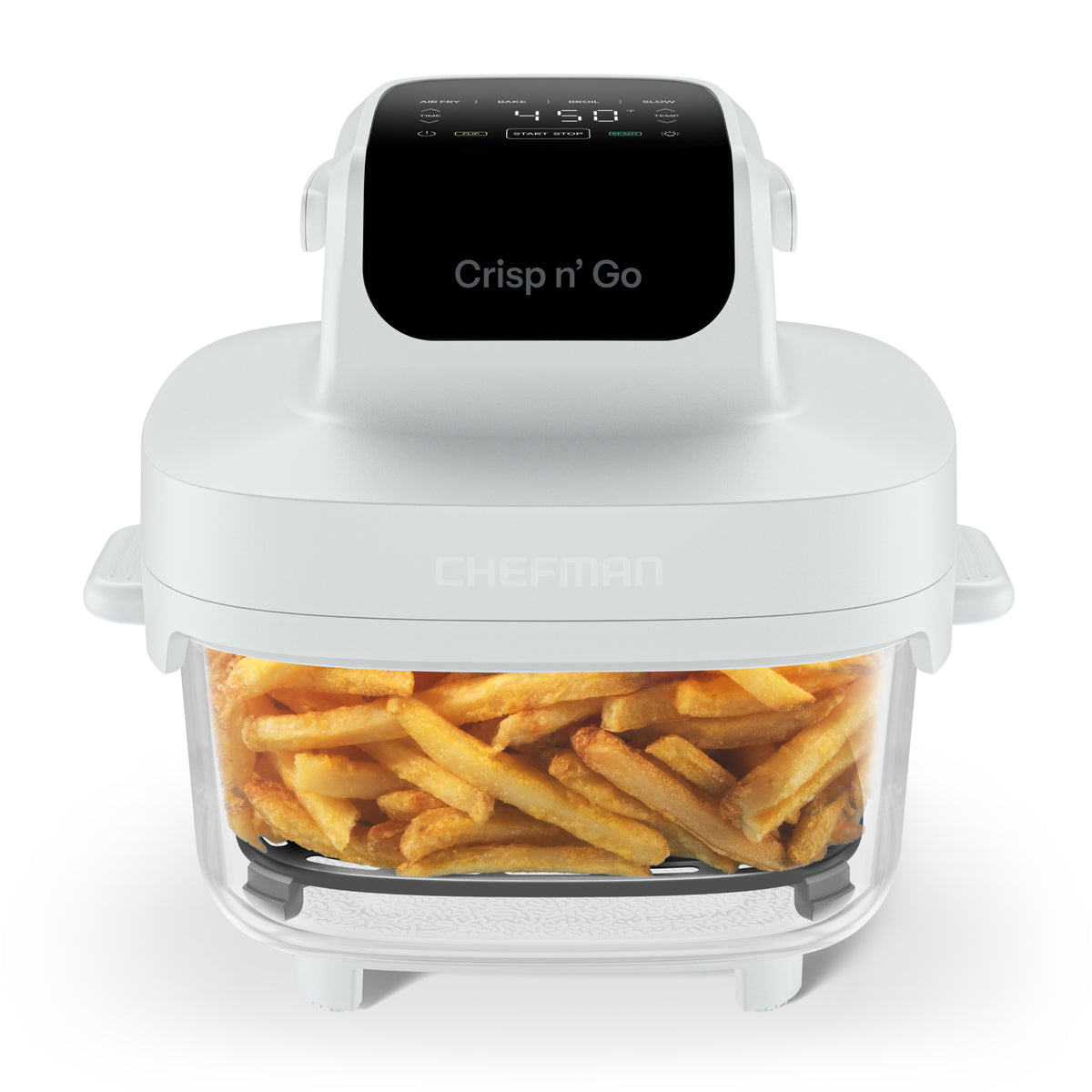 Crisp n' Go 4 Qt. Glass Air Fryer - Ash Grey