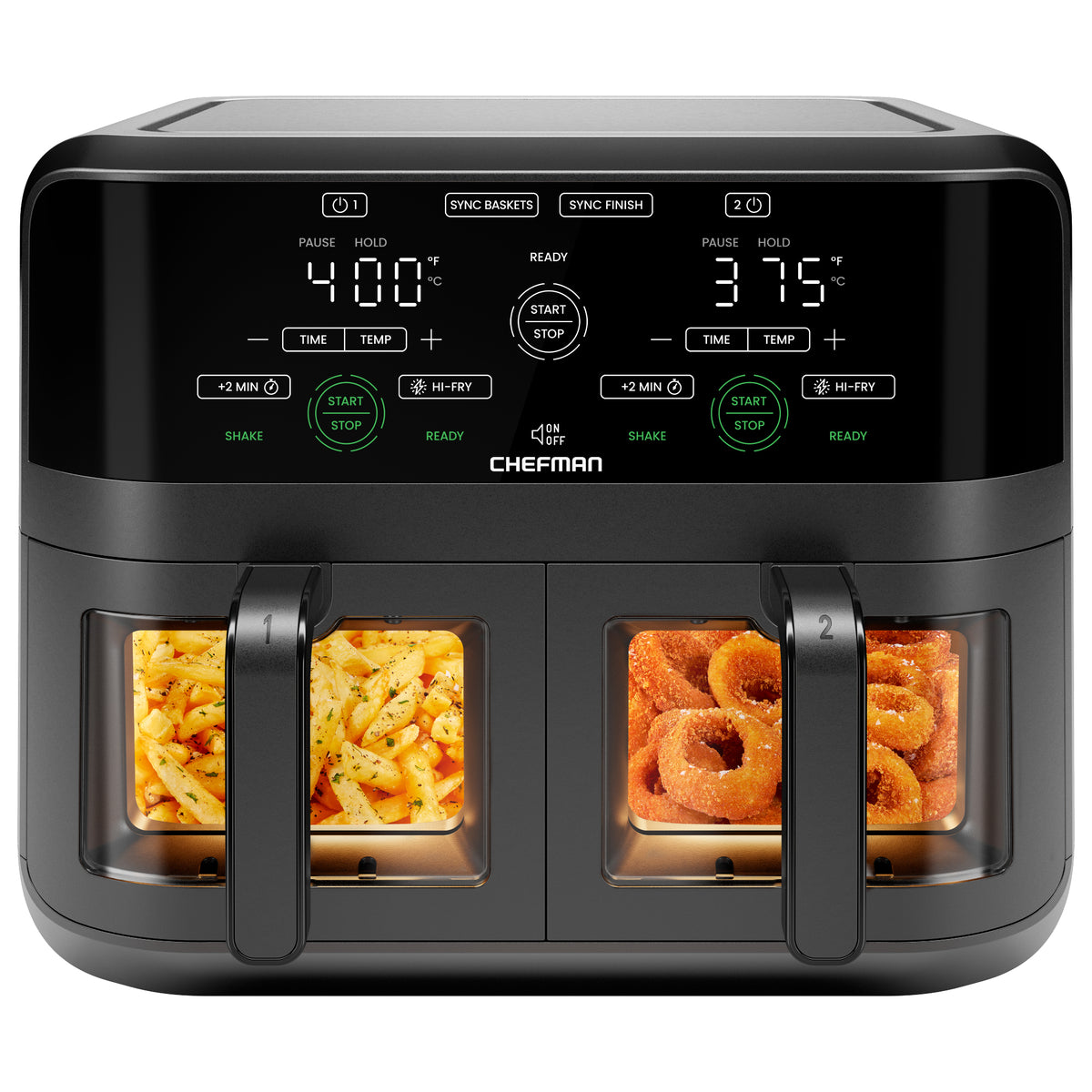 Chefman TurboFry Touch Dual-Window Air Fryer
