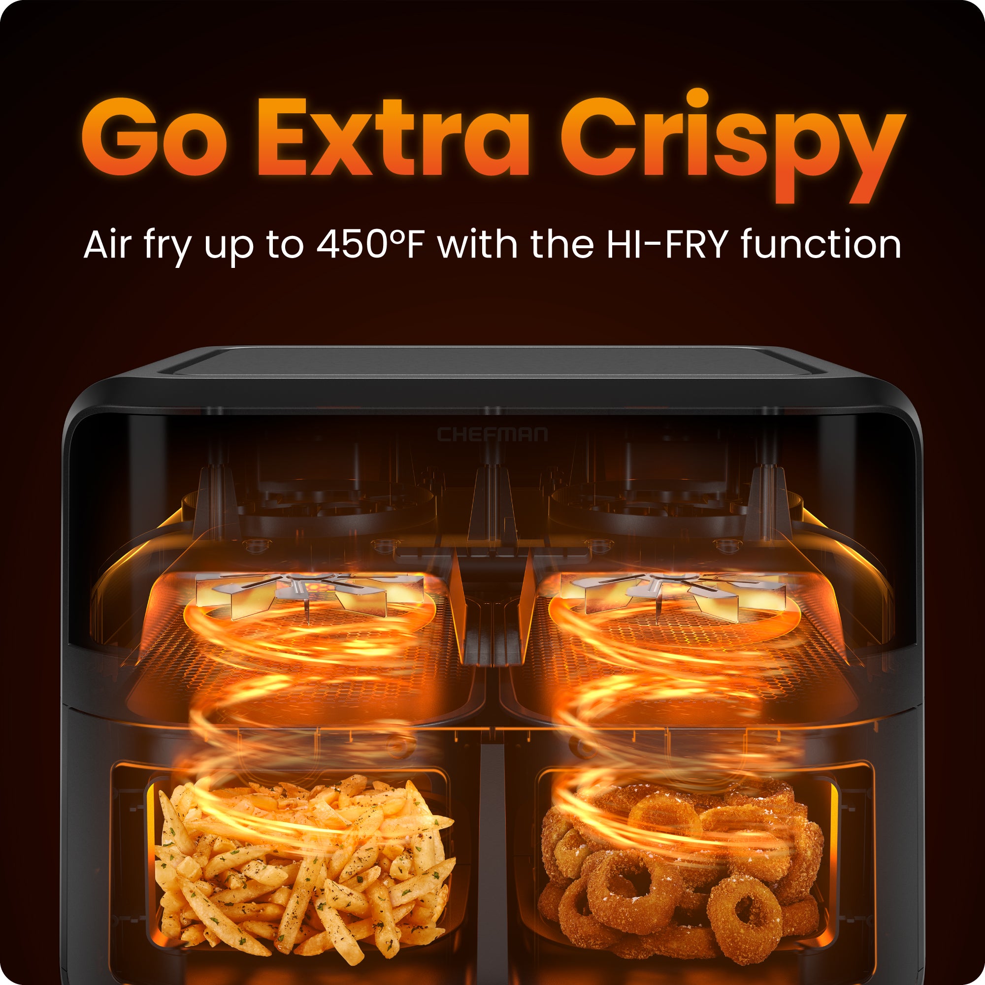 TurboFry Touch Dual-Window Air Fryer