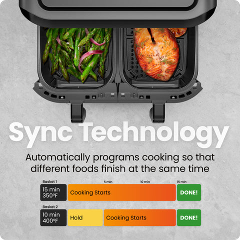 TurboFry Touch Dual-Window Air Fryer