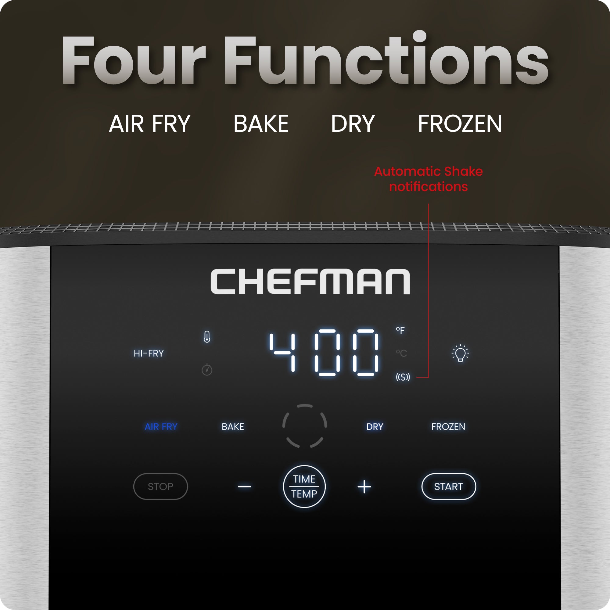 Turbofry Easy View 8 Qt. Stainless Steel Air Fryer